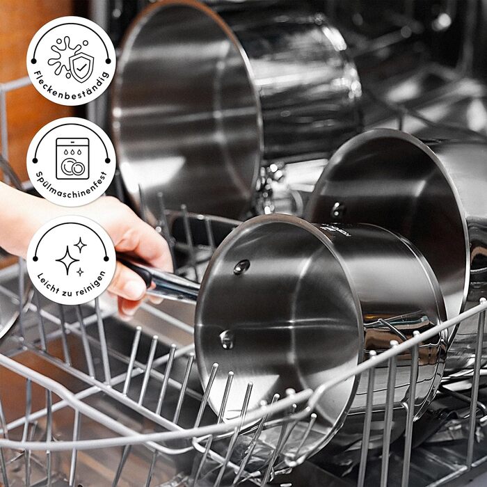 Набір посуду із нержавіючої сталі 6 предметів KARACA