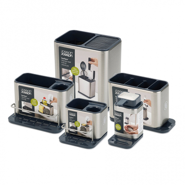 Органайзер для раковини, 13 х 12,5 х 18 см, сірий, Surface Joseph Joseph