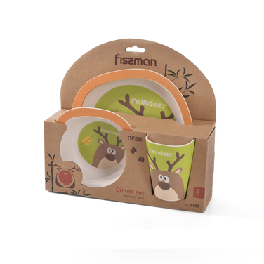 Дитячий набір 'ОЛЕНЯ' 3 предмета Fissman