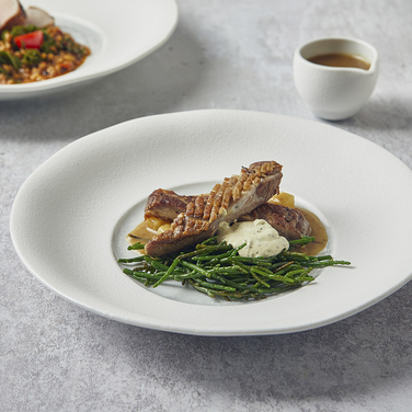 Тарелка глубокая 26 см, Incise Porcelain Lustre, GenWare