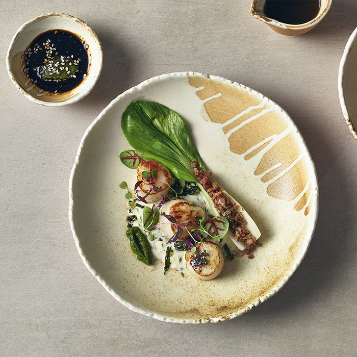 Миска глибока кругла 28*h 5.3 см, 1280 мл, Terra Porcelain Roko Sand, GenWare