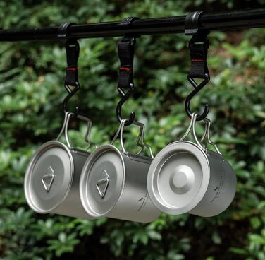 Мл Титанова чашка з кришкою Складна ручка Одностінний кемпінговий кухоль Легко переносний для посуду для пиття на відкритому повітрі US-Ti3059D (чашка 220 мл з ситечком чашка 350 мл чашка 500 мл), 500