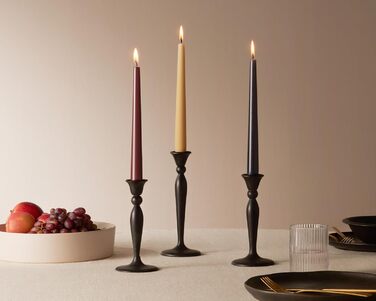 Свічки Bolsius Smooth Taper - Зелені - Набір з 4 шт. у коробці - Декоративні побутові свічки - Час горіння 7 годин - Без запаху - Натуральний рослинний віск - Без пальмової олії - 24,5 см Зелені 4 шт. и (Антрацит, 8 шт. )