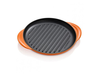 Сковорода-гриль кругла 25 см помаранчевий Flame Le Creuset