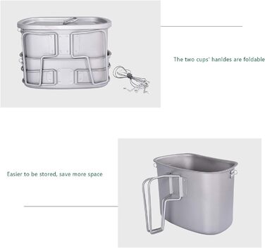 Набір для приготування їжі для виживання з сумкою, титан Boundless Voyage