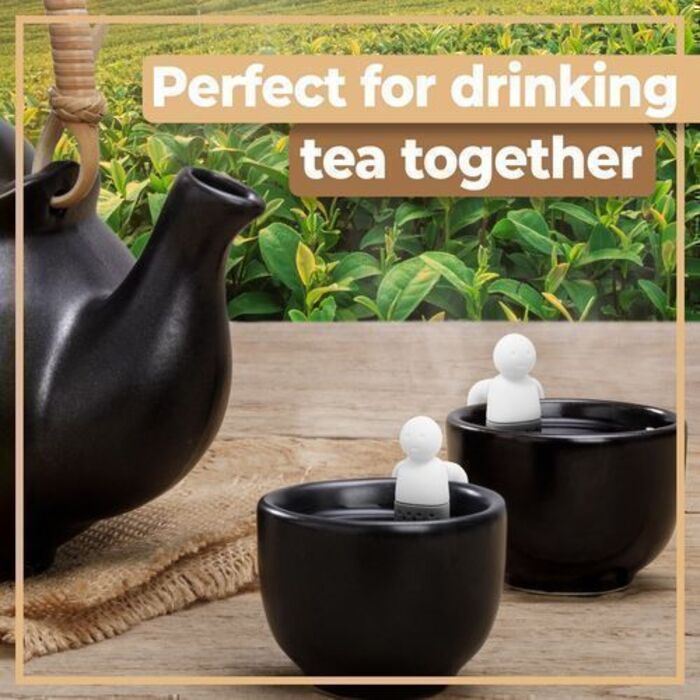 Силіконове ситечко для чаю у формі чоловічка 6,3 х 8,3 см Retoo