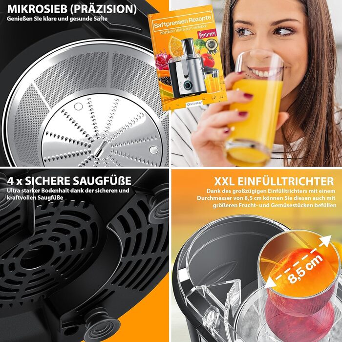 Соковижималка  для овочів і фруктів, 1100 Вт KESSER