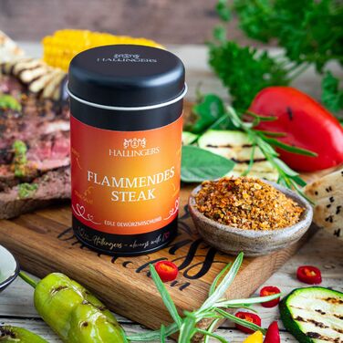 Класичний набір спецій Hallingers - Подарунковий набір спецій ручної роботи, 12 спецій з усього світу (Набір) - Літній подарунок та ідеальний подарунок для барбекю День народження, вітання, новоселення, річниця, безкоштовні класичні спеції., 12 спецій (73