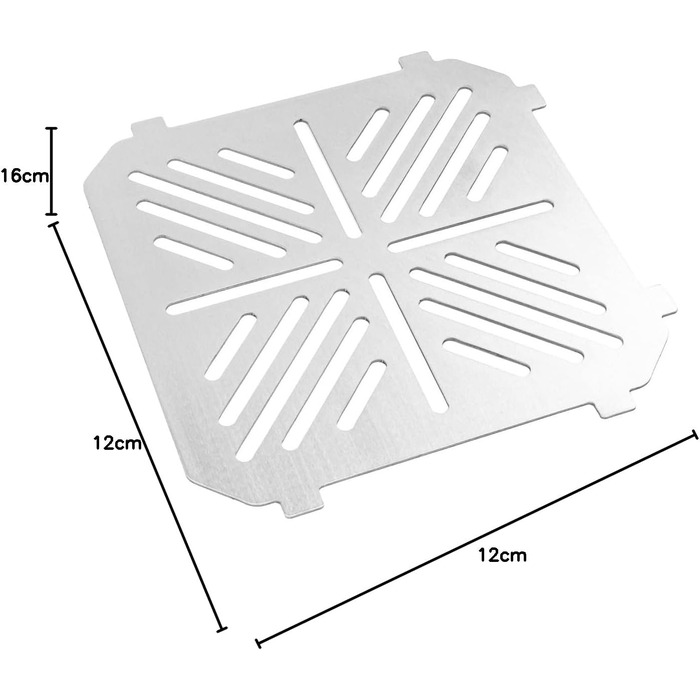 Хобо Преміум Складана вулична плита з термостійкої нержавіючої сталі XL-набір з багатьма аксесуарами Зроблено в Німеччині (додаткова решітка титан)