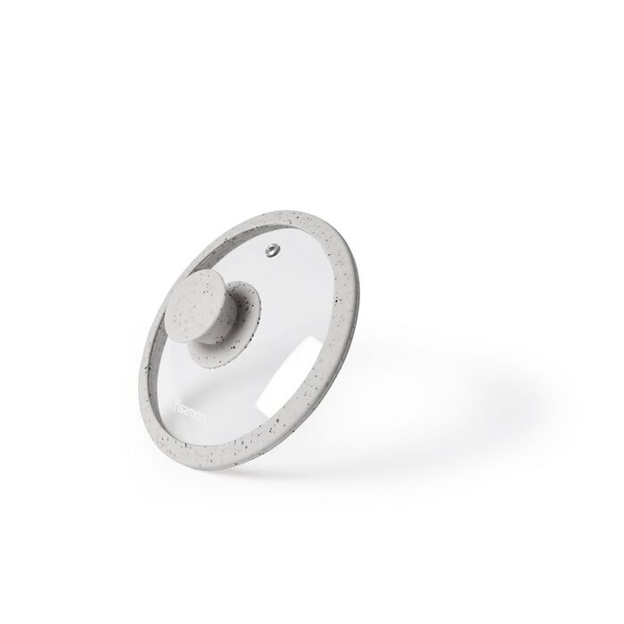 Кришка Fissman ARCADES 16 см з силіконовим ободом сірий (9994)