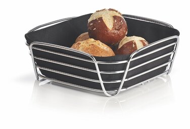 Кошик для хліба 25 x 25 см чорна Delara Blomus