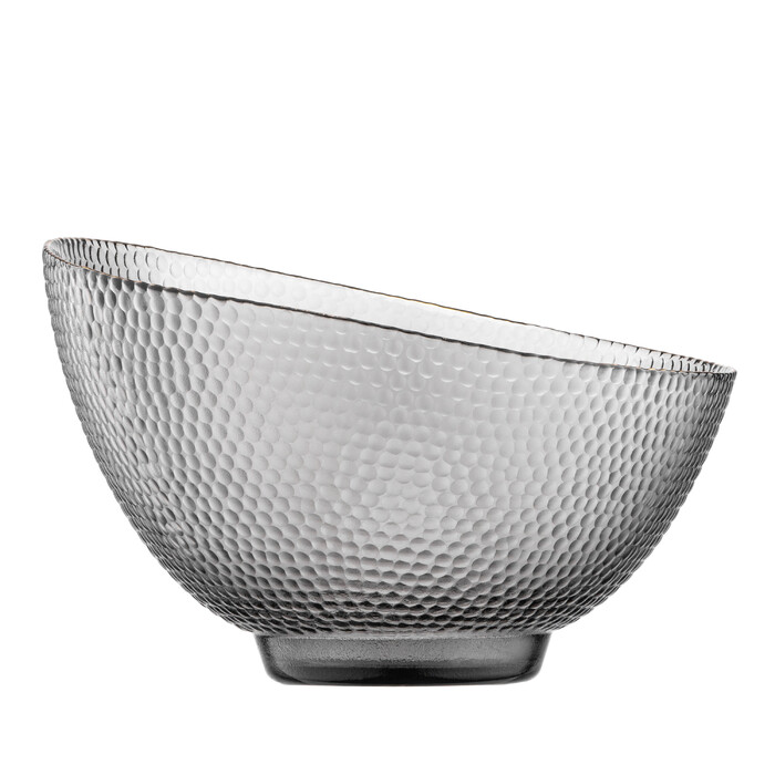 ARDESTO Салатник Commelina, 22см, скло, сірий