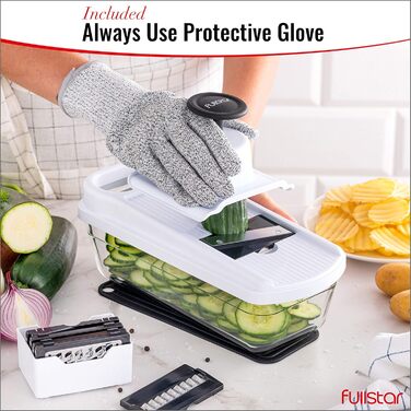 Овочерізка-мандоліна - Огіркорізка - Тонкі скибочки - Терка для овочів - Овочерізка - Кухонна різачка - Кухонна терка - Кухонні гаджети (7 в 1)