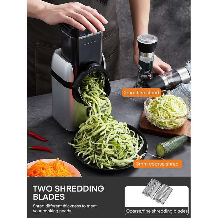 Овочерізка електрична 5 в 1, 80 Вт FOHERE