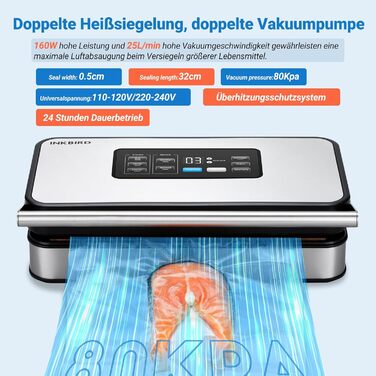 Вакуумний пакувальник 160 Вт VS04 Inkbird