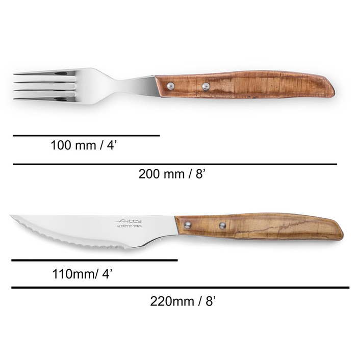 372200 Набір стейковий із 12 предметів (6 ножів+6 виделок)