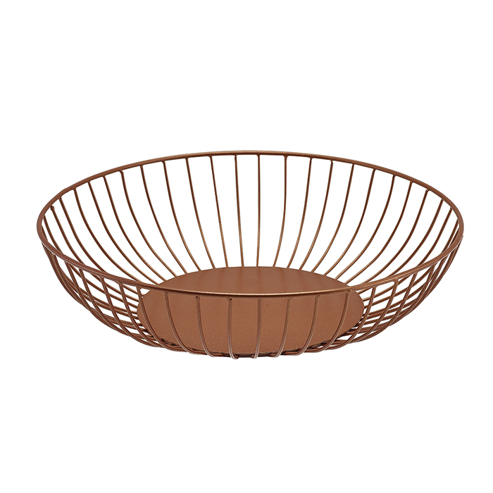 Корзина 27*7 см, медная, металлическая, GenWare