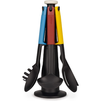 Набір кухонного приладдя, 6 предметів зі стійкою, різнокольоровий Elevate Carousel Joseph Joseph