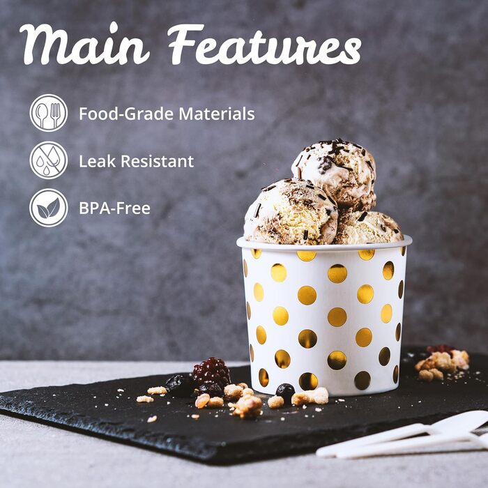 Набір паперові стаканчики для морозива 50 шт. 325 мл MATICAN