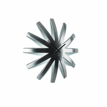 Настінний годинник 45,7x9,5x45,7 см металік Burst Metal Clock Umbra