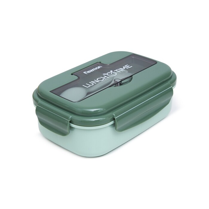 Ланч-бокс з трьома відділенням 21,5 х 15 х 8 см 1100 зелений Fissman