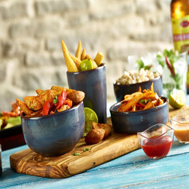 Миска кругла, 12,5 см, h 6,5 см, Terra - Blue, GenWare