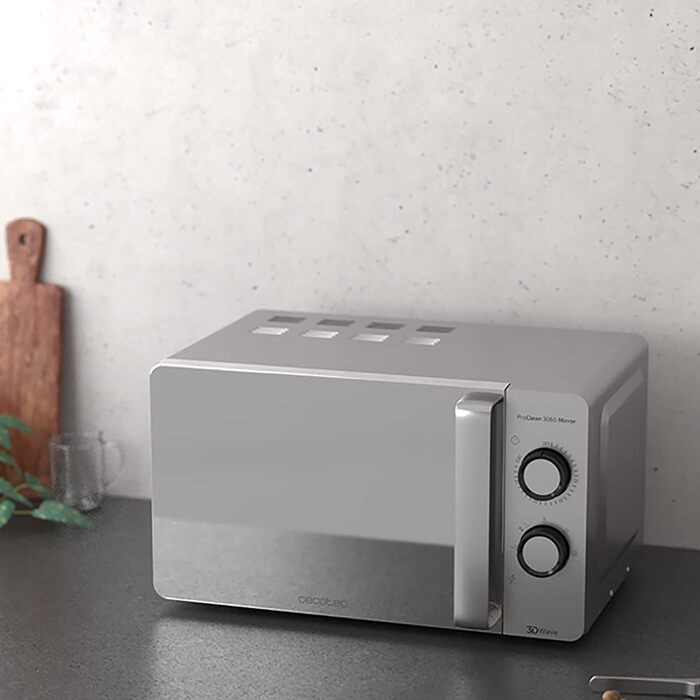 Мікрохвильова піч 700 Вт срібляста ProClean 3060 Mirror Cecotec