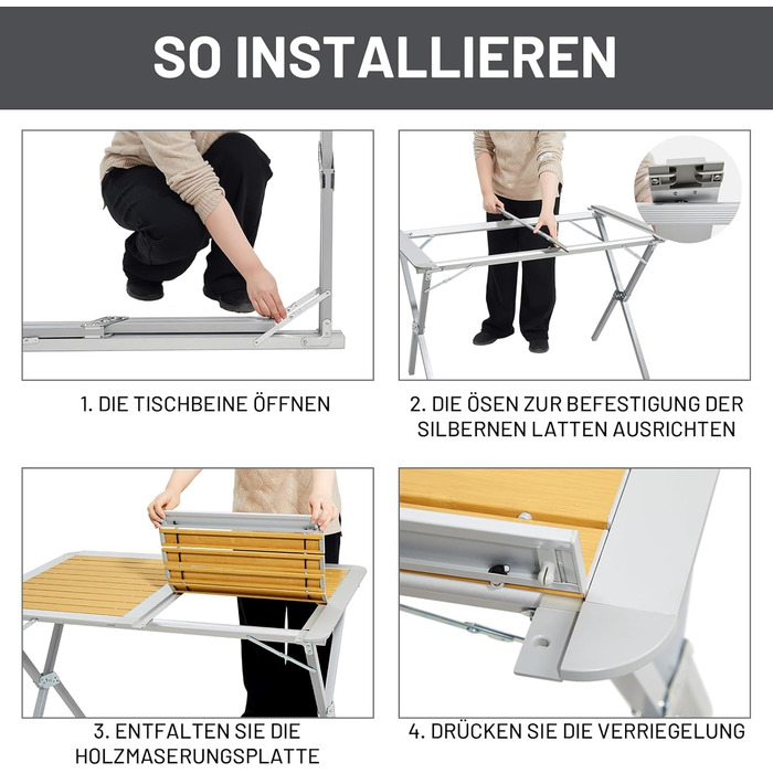 Стіл для кемпінгу 110 х 70 см TIMBER RIDGE