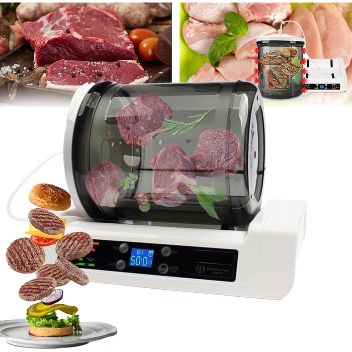 Вакуумний маринатор для м'яса та овочів 7 л білий LNNLOO