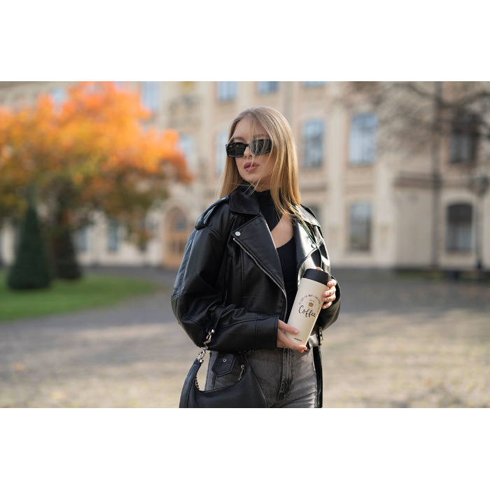 ARDESTO Термокухоль Coffee Time 450 мл, нержавіюча сталь, бежевий