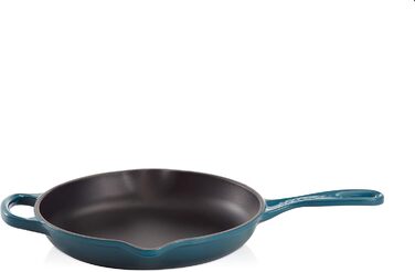 Чавунна сковорода LE CREUSET Signature, кругла, Ø Для всіх типів плит, вкл. підходить для індукції, 1,93 кг, гранатовий, 20182239490422 (темно-бірюзовий, 23 см)