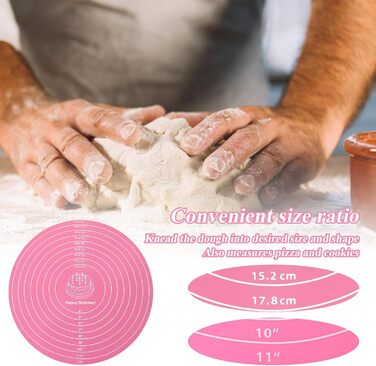 Круглий силіконовий килимок для випічки 30 см Molain