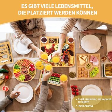 Бамбукова дошка для снеків BEAUTLOHAS