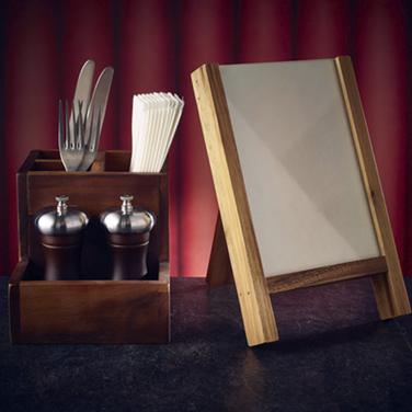 Тримач для меню 17*26.5*h 4 см, Acacia Wood, Genware