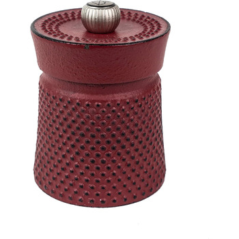 Млин для перцю Bali 8 см - сталевий млинок - класичне регулювання помелу - чавун - колір селадон зелений (червоний)