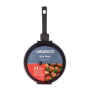 ARDESTO Сковорода глибока Gemini Salerno, 24см, алюміній, чорний