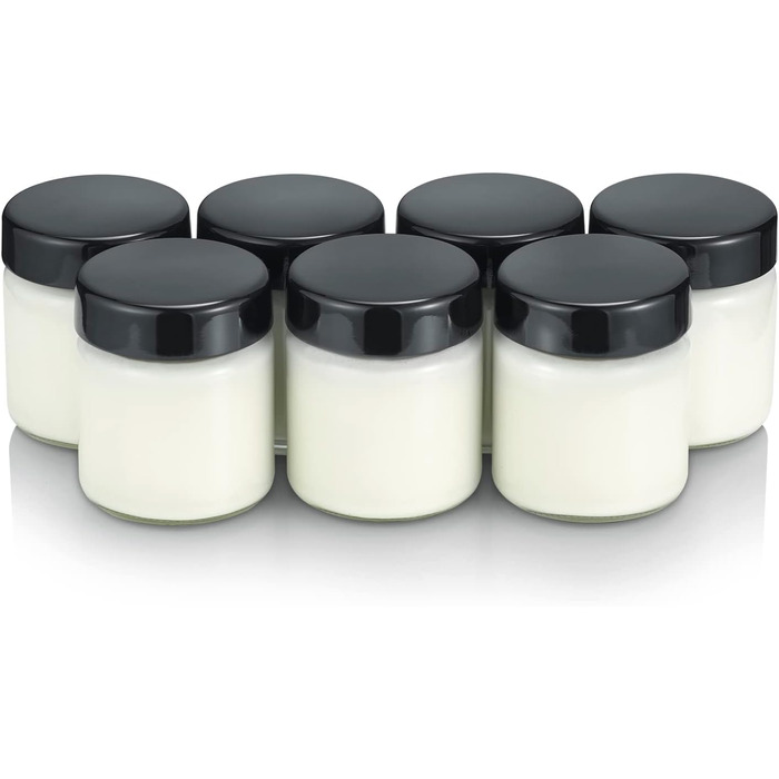 Йогуртниця містить 7 баночок, сучасний дизайн із кнопкою Severin