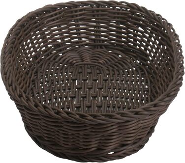 Багатоцільовий кошик, підходить для готелів і громадського харчування, овальний, приблизно 32 x 23 x 7 см, коричневий Saleen