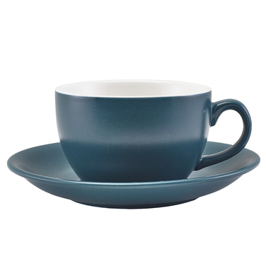 Блюдце 16 см, синьо-зелене матове, Matt Teal, Color Tea, GenWare