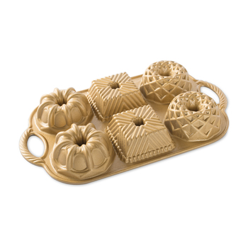 Форма для выпечки Bundtlette gold, 36 х 21 х 4 см Nordic Ware