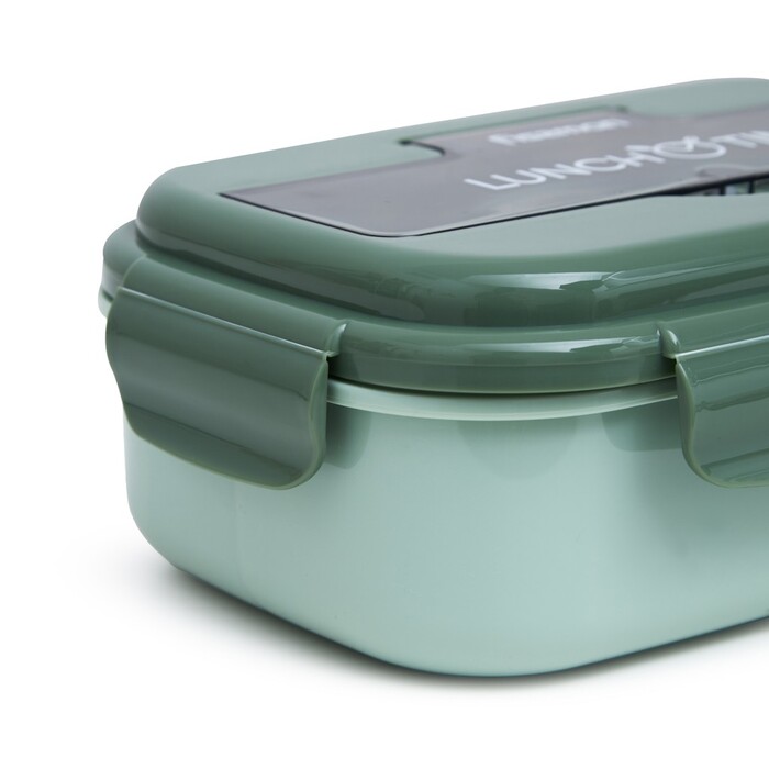 Ланч-бокс з трьома відділенням 21,5 х 15 х 8 см 1100 зелений Fissman