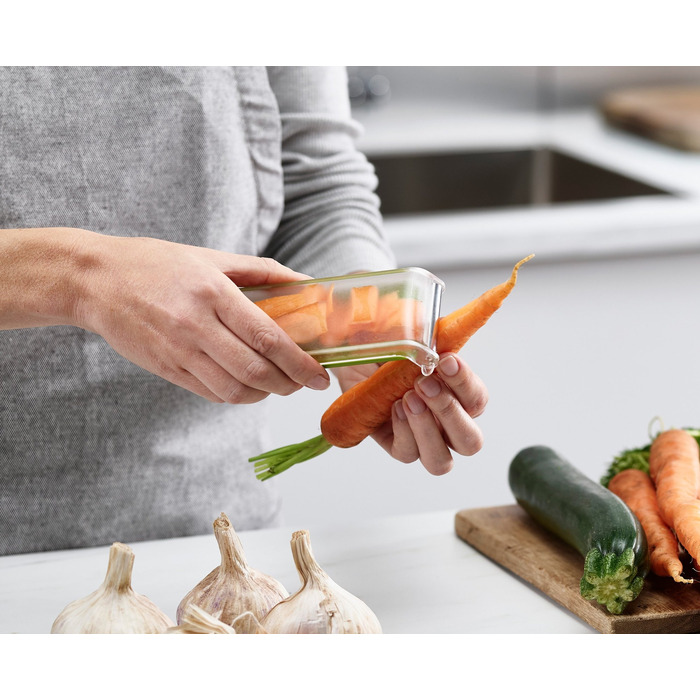 Овочечистка з відсіком для очисток Зелена PeelStore