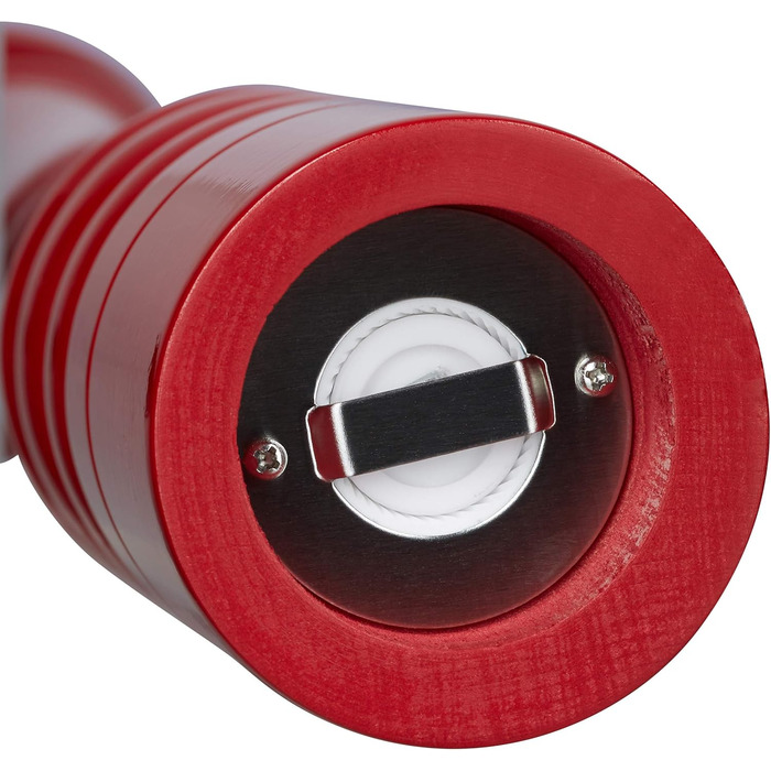 Дерев'яний млин для перцю та солі 40 см, червоний Relaxdays