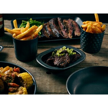 Склянка сервірувальна, 8.5х8.5 см, 420 мл, Black Vintage Steel, GenWare