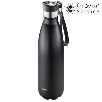 Термобутылка для напитков 750 мл, черная Olimpio Gefu
