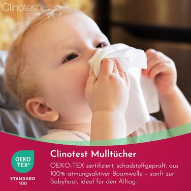 Набір рушників для дітей 10 шт.  80 x 80 см Clinotest