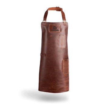 Фартух для барбекю шкіряний, коричневий Burnhard