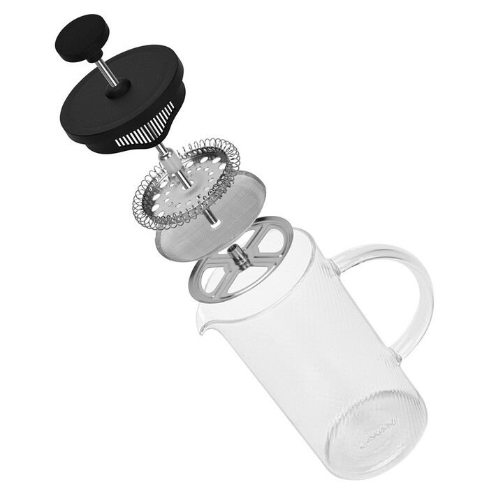 Заварочный чайник Fissman с поршнем 350 мл стеклянная колба (9158)