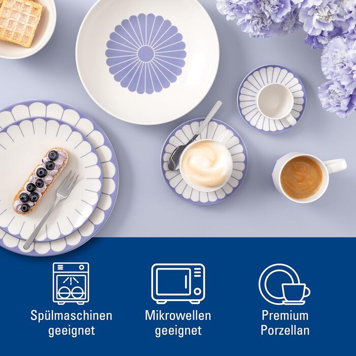 Чашка для еспресо 70 мл, синій Fleur Villeroy & Boch