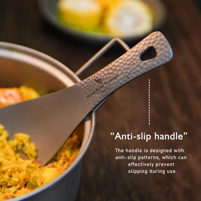 Титанова ложка з короткою ручкою для кемпінгу Boundless Voyage